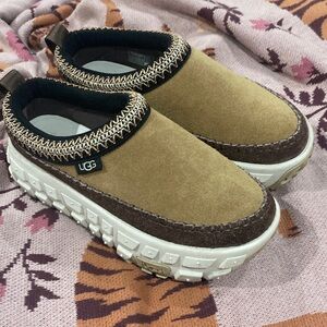 UGG Tan and Brown Platform Shoes Venture Daze worn a couple times with socks.